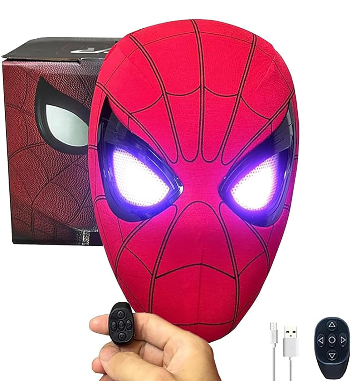 Spider-Man Mask with Remote-Controlled Moving Eyes - NARA SPACE