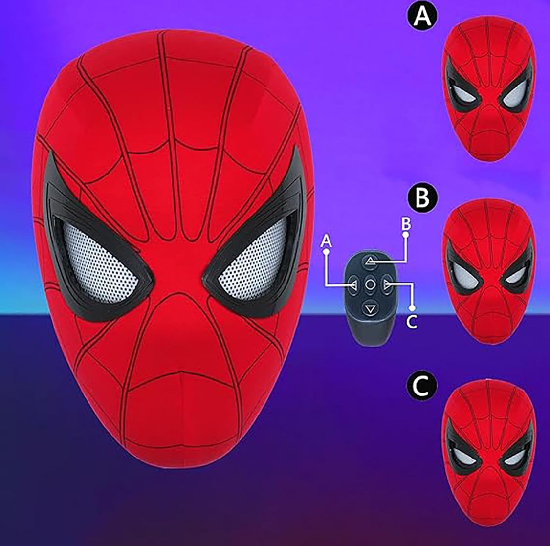 Spider-Man Mask with Remote-Controlled Moving Eyes - NARA SPACE