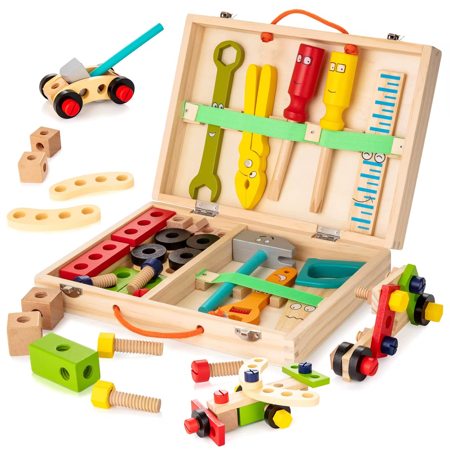 Wooden Tool Kit for Kids - NARA SPACE