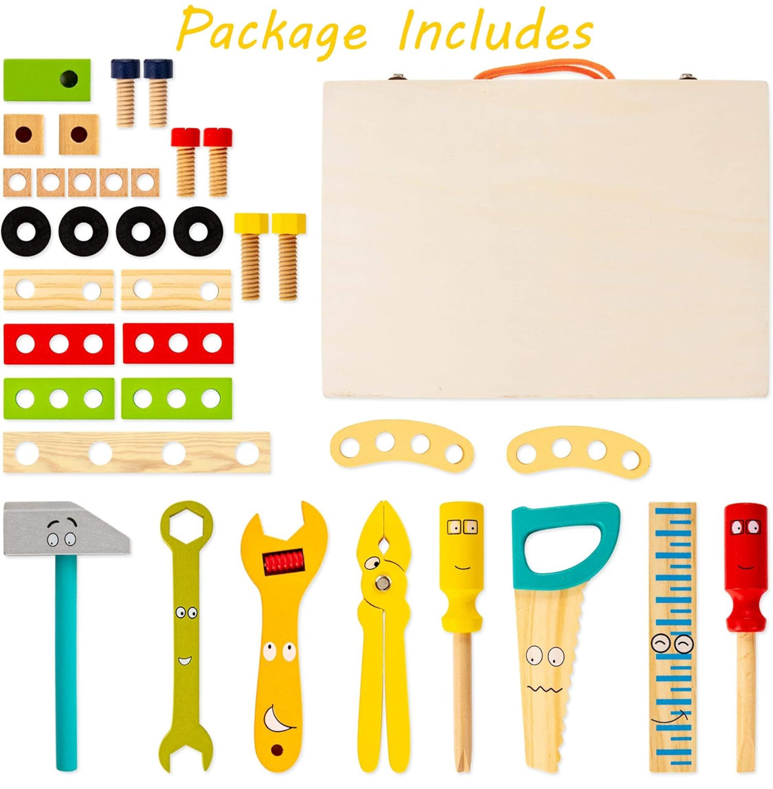 Wooden Tool Kit for Kids - NARA SPACE