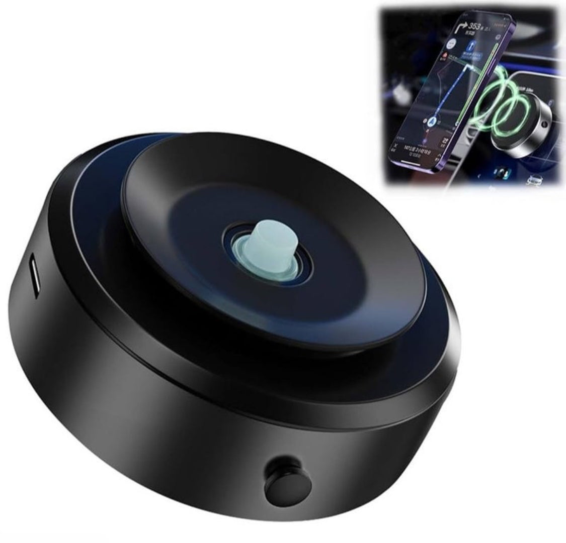 Denx 360° Rotating Magnetic Car Phone Holder – Air Suction Mount for All Car Models (Black) - 1 Year Warranty - NARA SPACE