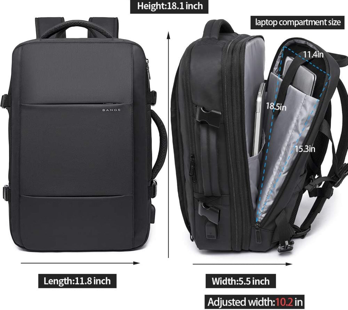 BANGE Expandable Travel Backpack - NARA SPACE
