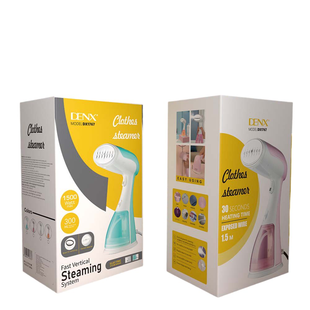 DENX Clothes Steamer - 1500W Electric Steam Brush | 1 Year Warranty - NARA SPACE