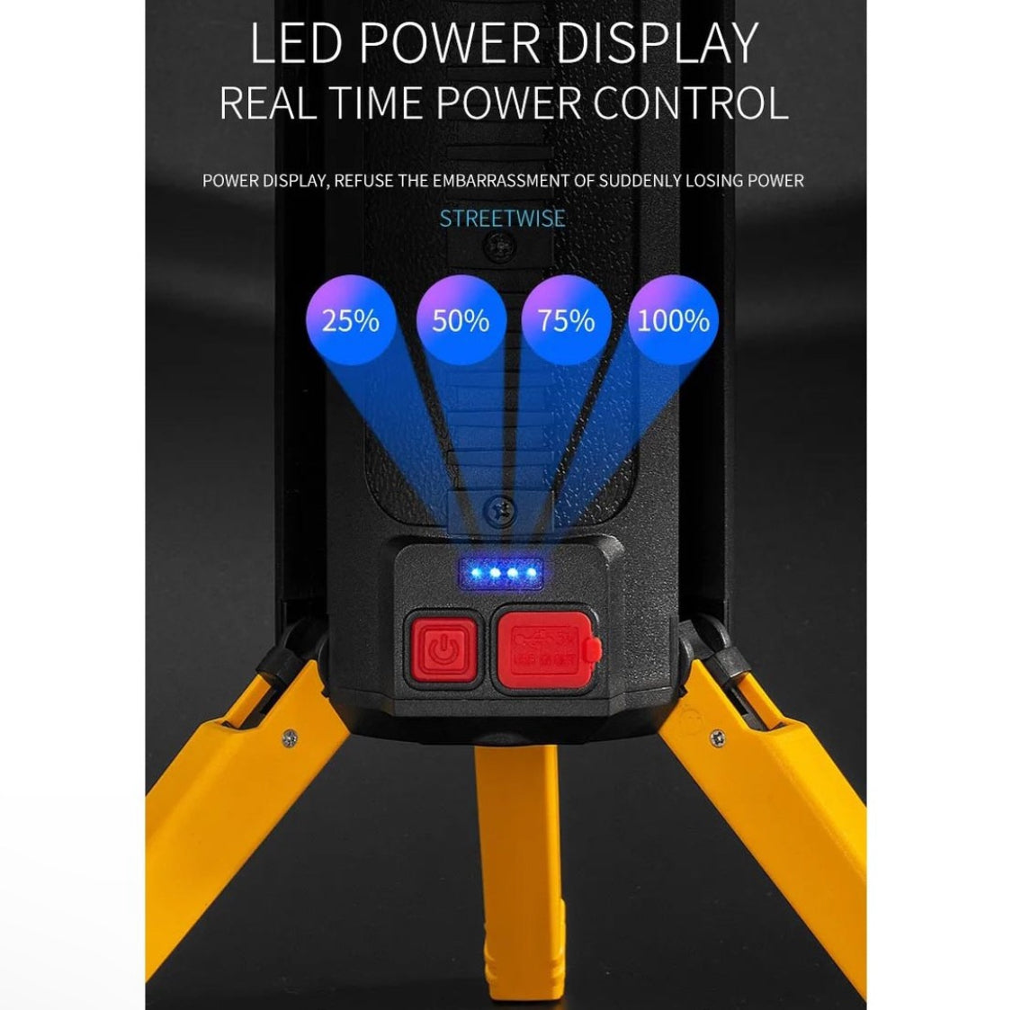 Rechargeable LED Work Flashlight with Power Bank – Multi-Function Searchlight for Camping, Car, and Emergency Use - NARA SPACE