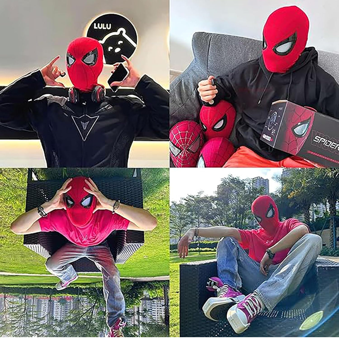 Spider-Man Mask with Remote-Controlled Moving Eyes - NARA SPACE