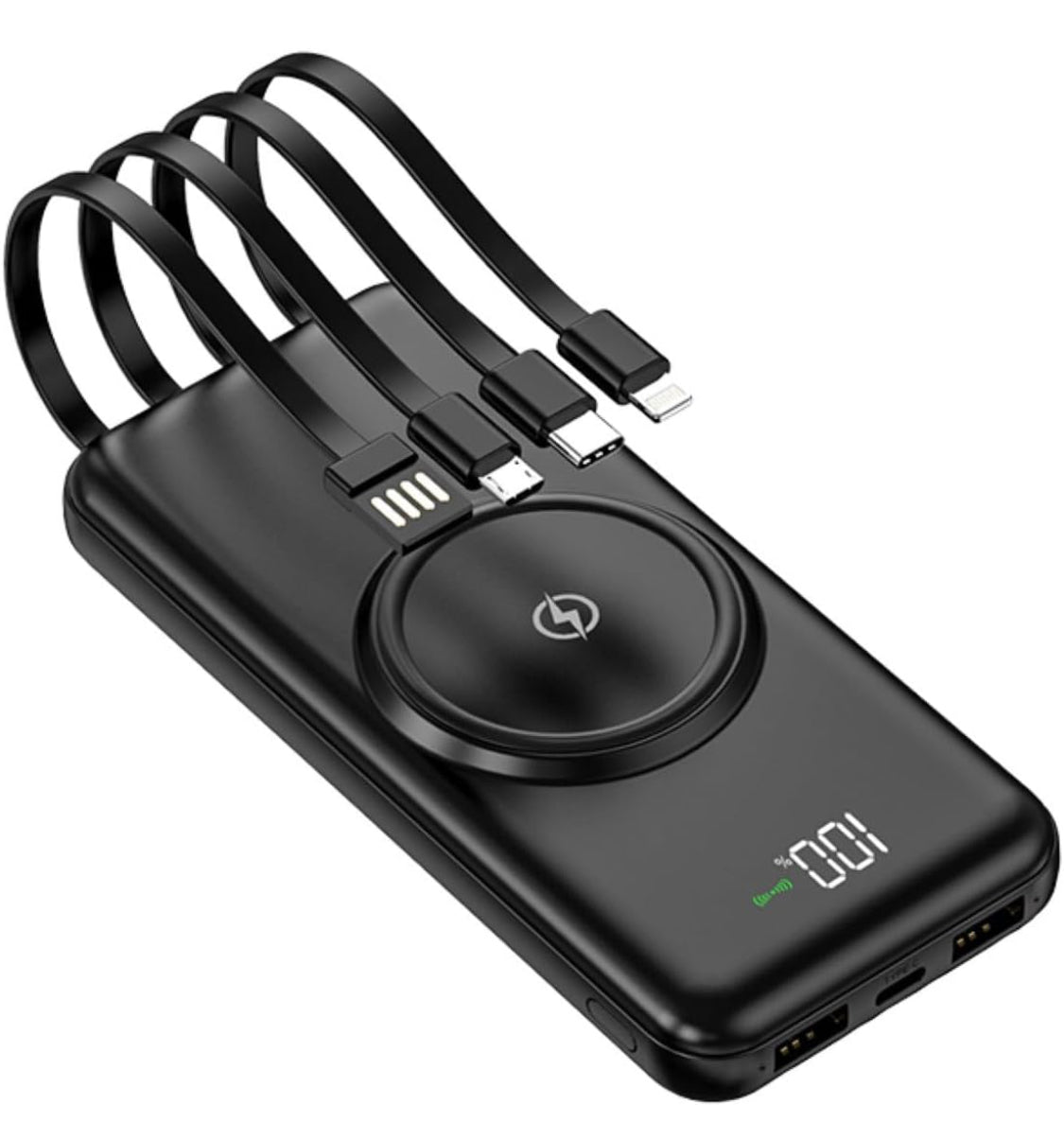 Wireless Power Bank with 4 Different Ports - NARA SPACE