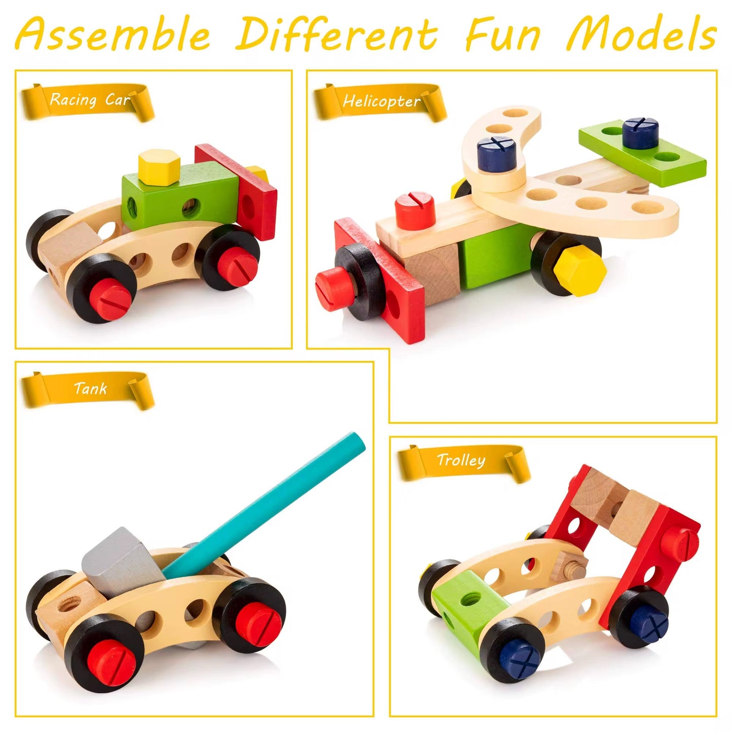 Wooden Tool Kit for Kids - NARA SPACE