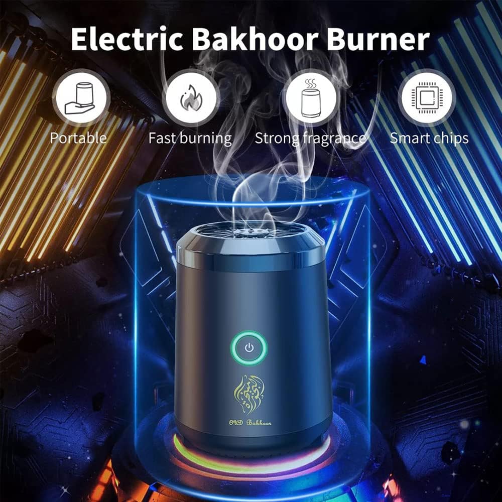 Electric Portable Rechargeable Bukhor Burner | 1 Year Warranty - NARA SPACE