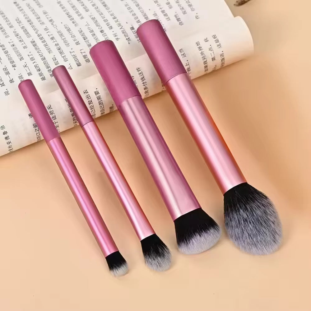 Professional 5-Piece Makeup Brush Set with Blending Sponge for Flawless Application - NARA SPACE