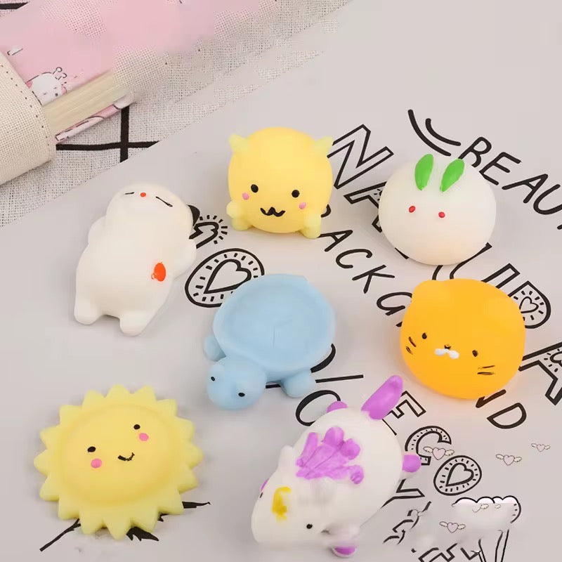 24-Piece Mochi Squishy Toy Set – Mini Animal Stress Relievers - NARA SPACE