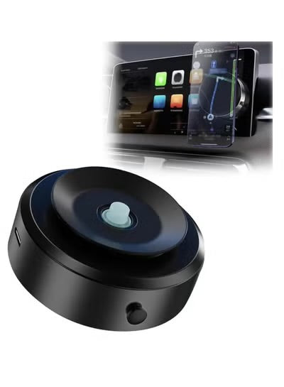 Denx 360° Rotating Magnetic Car Phone Holder – Air Suction Mount for All Car Models (Black) - 1 Year Warranty - NARA SPACE