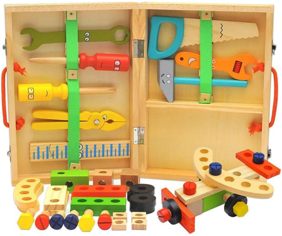 Wooden Tool Kit for Kids - NARA SPACE