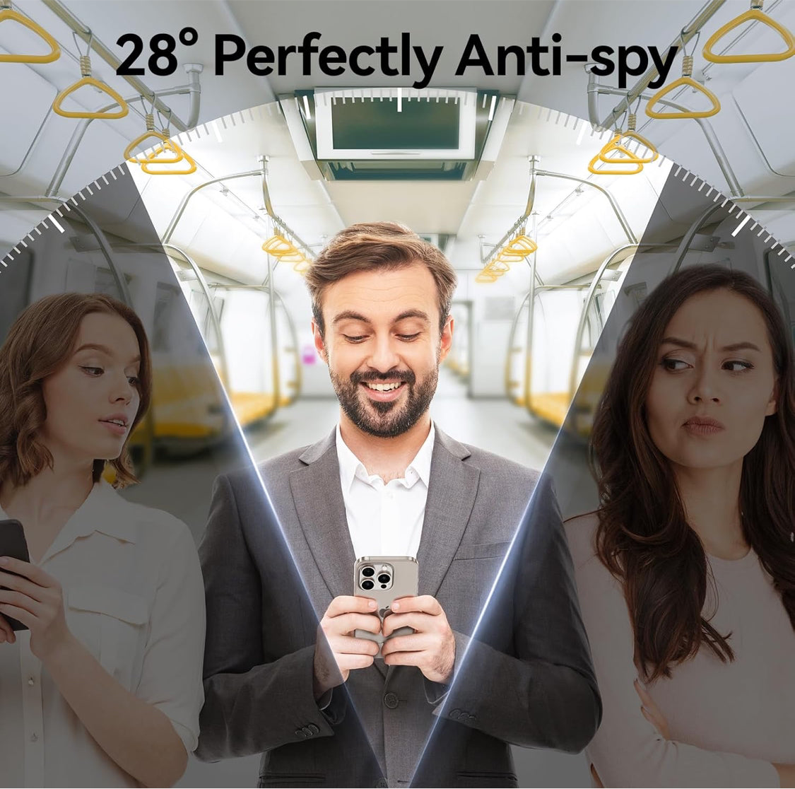 GEARMAX iPhone 16 Pro Privacy Screen Protector – 9H Anti-Spy Tempered Glass - NARA SPACE