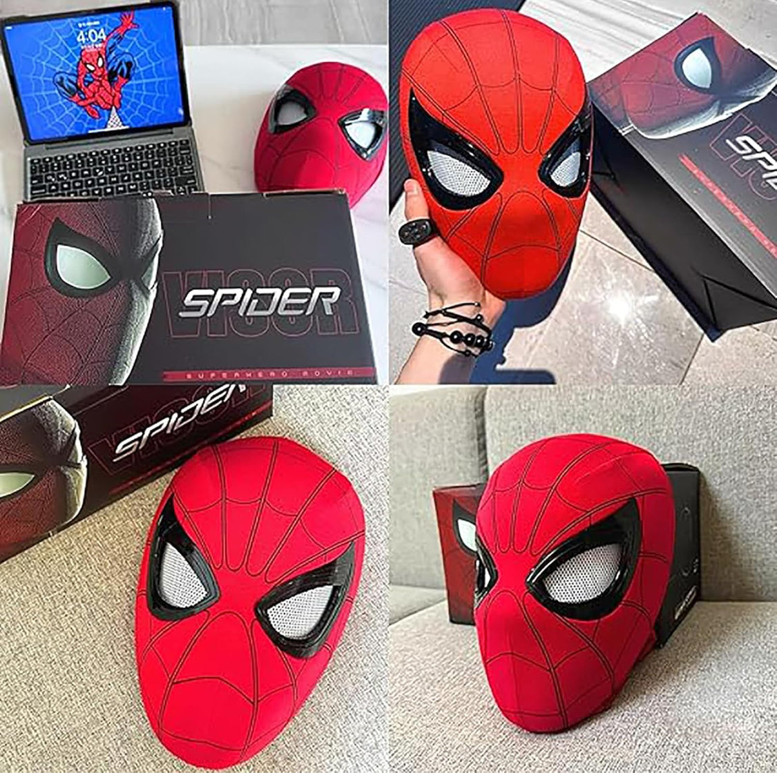 Spider-Man Mask with Remote-Controlled Moving Eyes - NARA SPACE