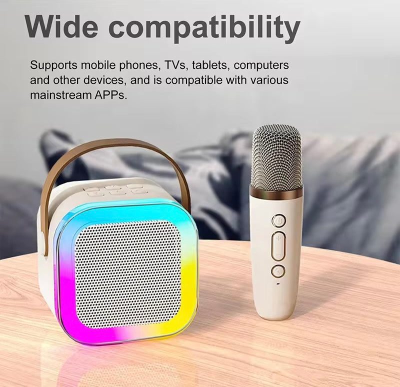 Portable Bluetooth Karaoke Microphone with Speaker – Wireless Handheld Machine - NARA SPACE