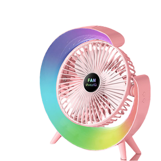 Premium Portable Desktop Fan with Lamp | 1 Year Warranty - NARA SPACE