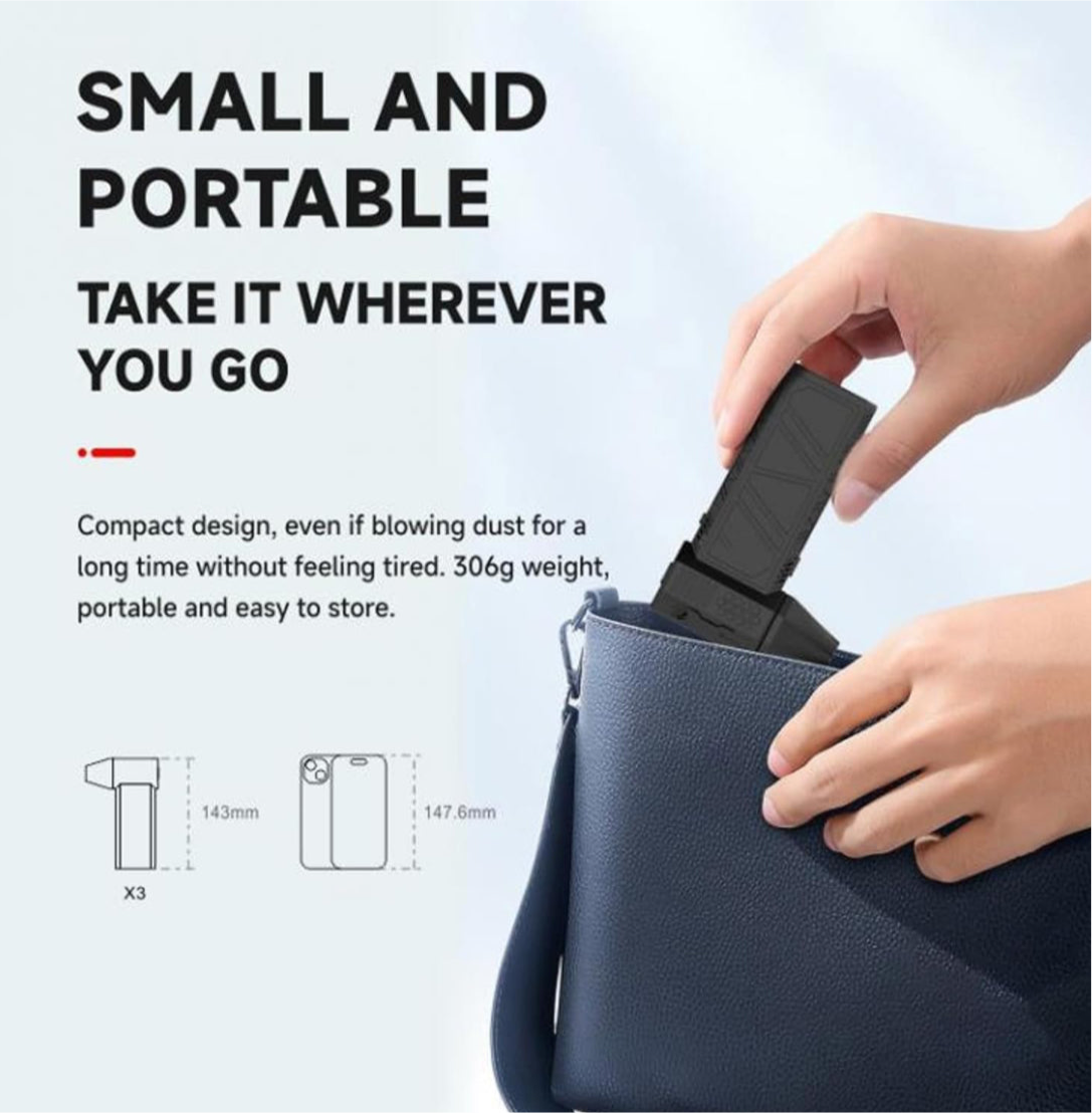 Jet Dry Mini Blower – 130,000 RPM Portable Air Blower with 3 Adjustable Speeds - NARA SPACE