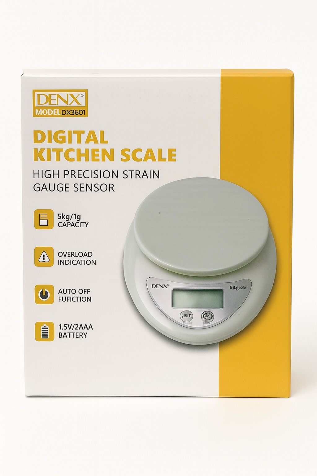 DENX Digital Kitchen Scale | 1 Year Warranty