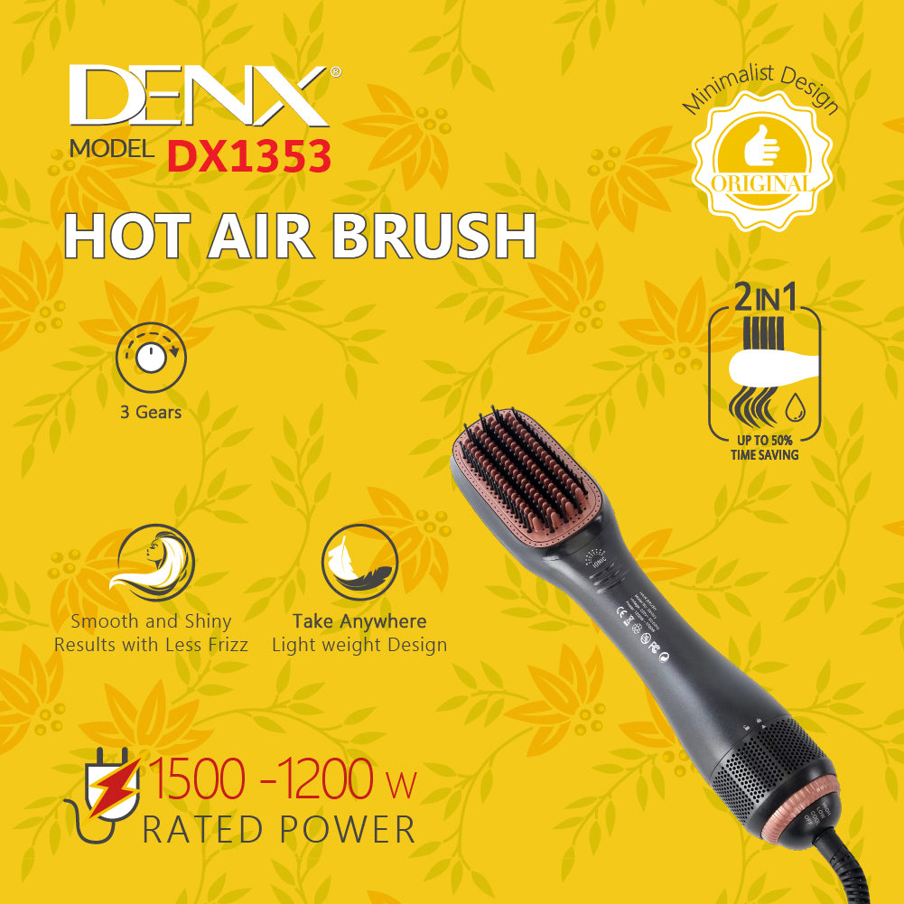 Hot Air Brush with 1-Year Warranty – Ionic 3-in-1 Hair Dryer & Volumizer - NARA SPACE