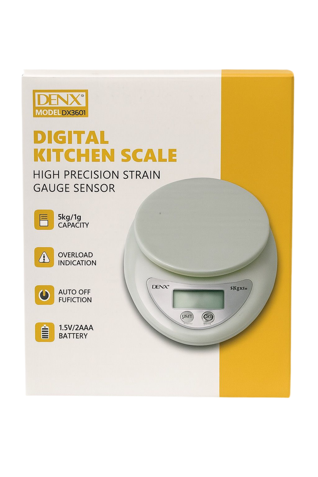 DENX Digital Kitchen Scale | 1 Year Warranty
