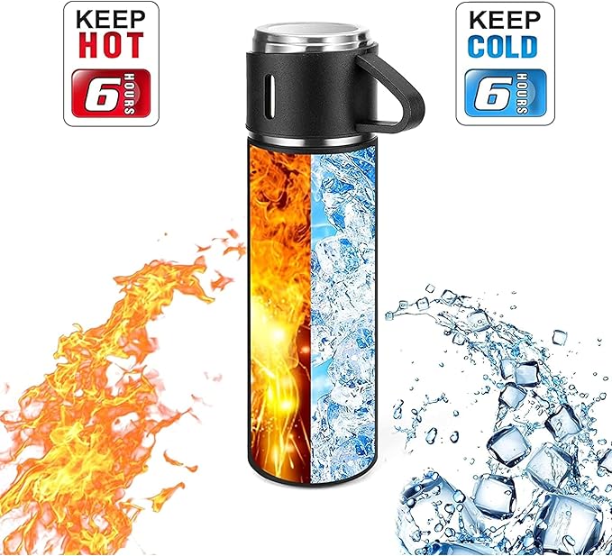 500ml Stainless Steel Vacuum Thermos Flask – Hot & Cold Insulated Bottle - NARA SPACE