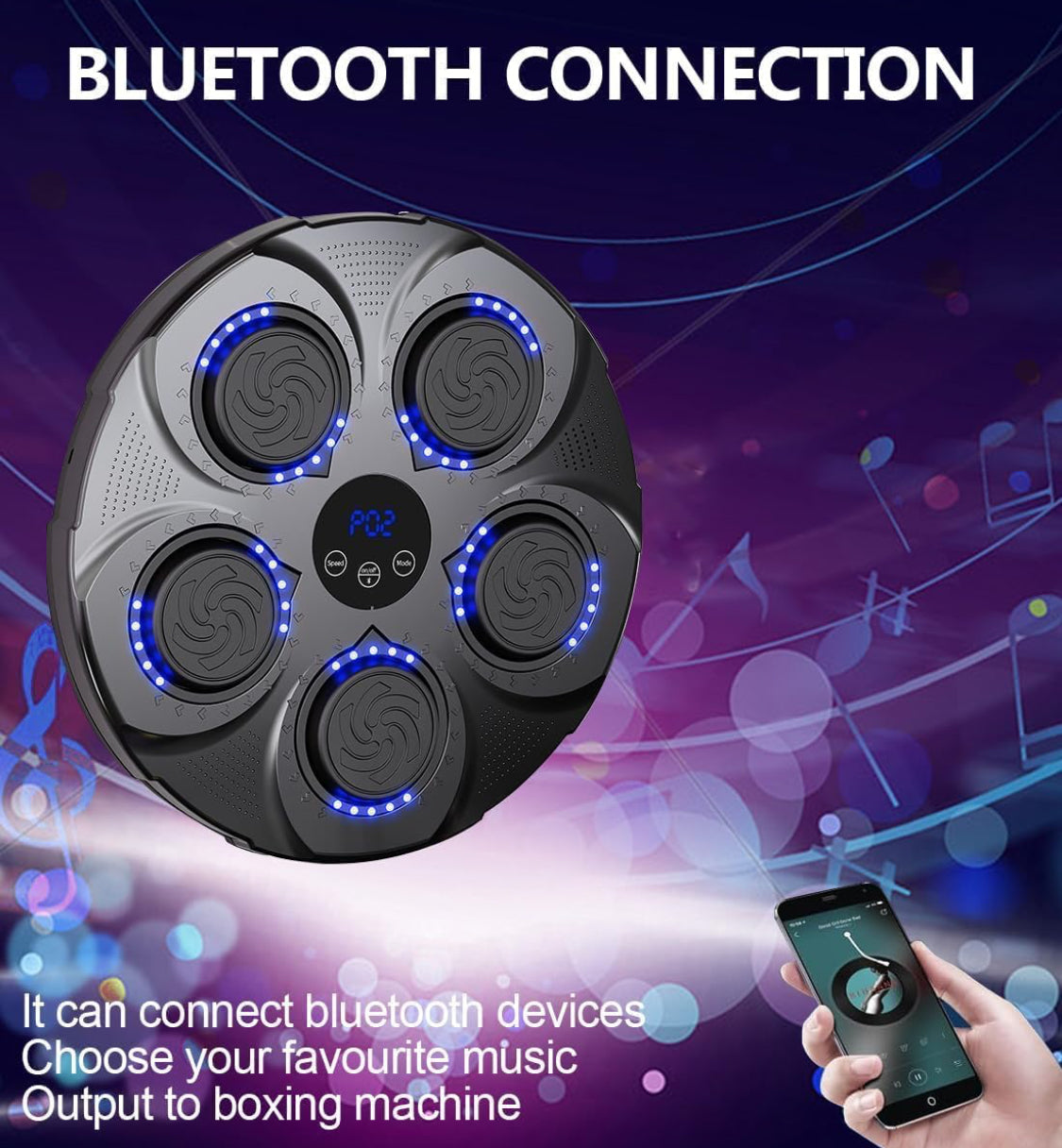 Smart Music Boxing Machine with Gloves - NARA SPACE