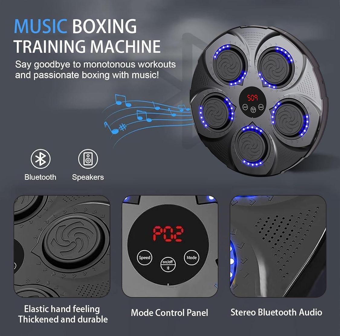 Smart Music Boxing Machine with Gloves - NARA SPACE