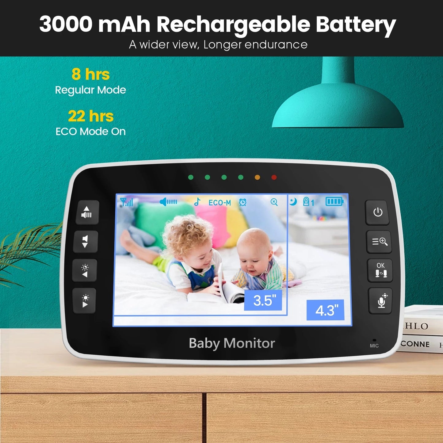 High-Quality 4.3-Inch Baby Monitor with Camera & Night Vision - NARA SPACE