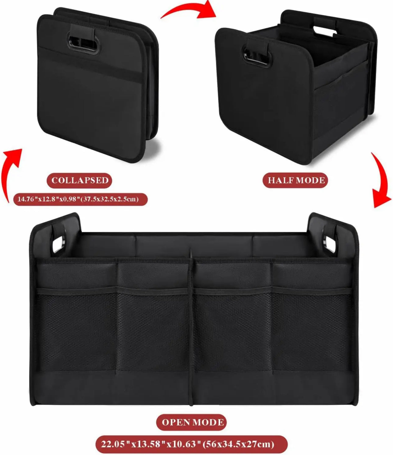 Foldable Car Trunk Organizer – Waterproof, Dust-Proof Storage Box - NARA SPACE