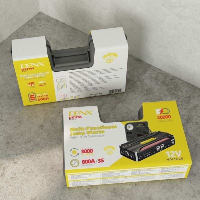 Multi-Functional Jump Starter with Air Compressor – 1 Year Warranty - NARA SPACE