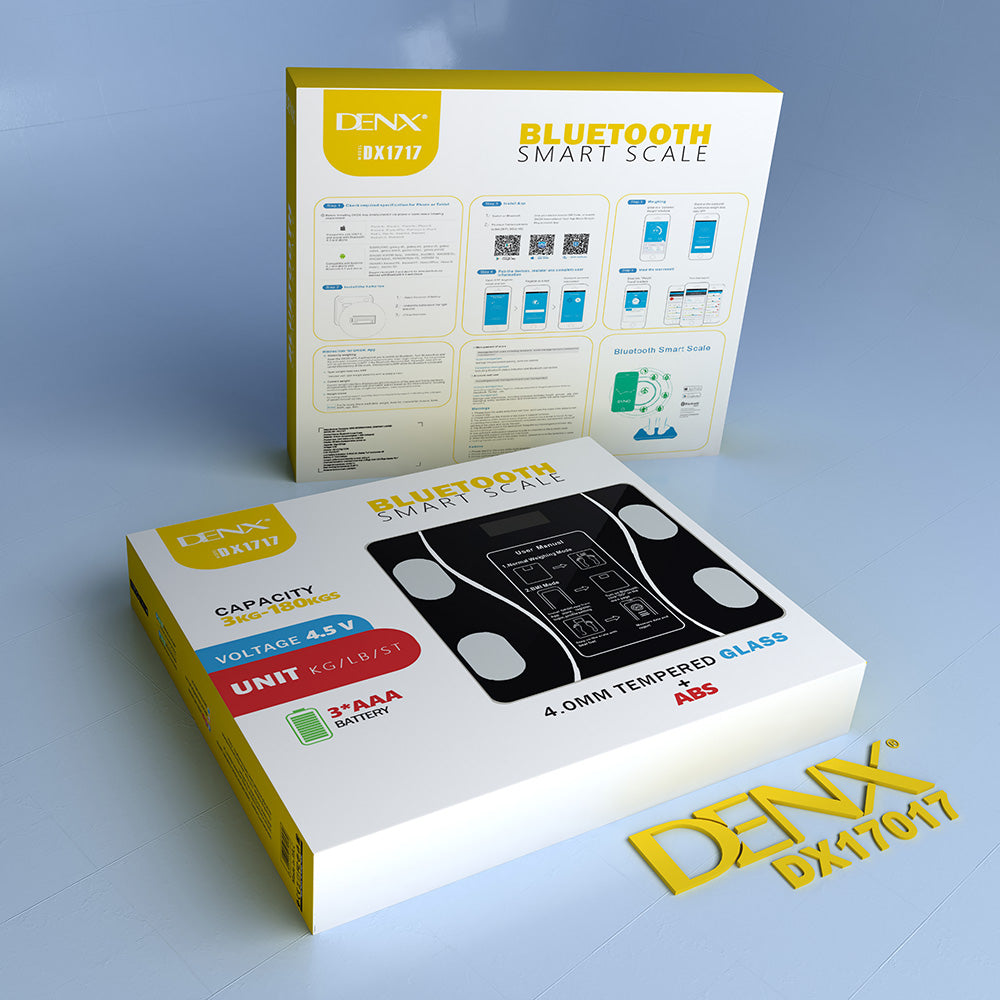 Smart Scale | Body Weight & BMI Analyzer | Tempered Glass | App Sync | Multiple Units | 1 Year Warranty - NARA SPACE
