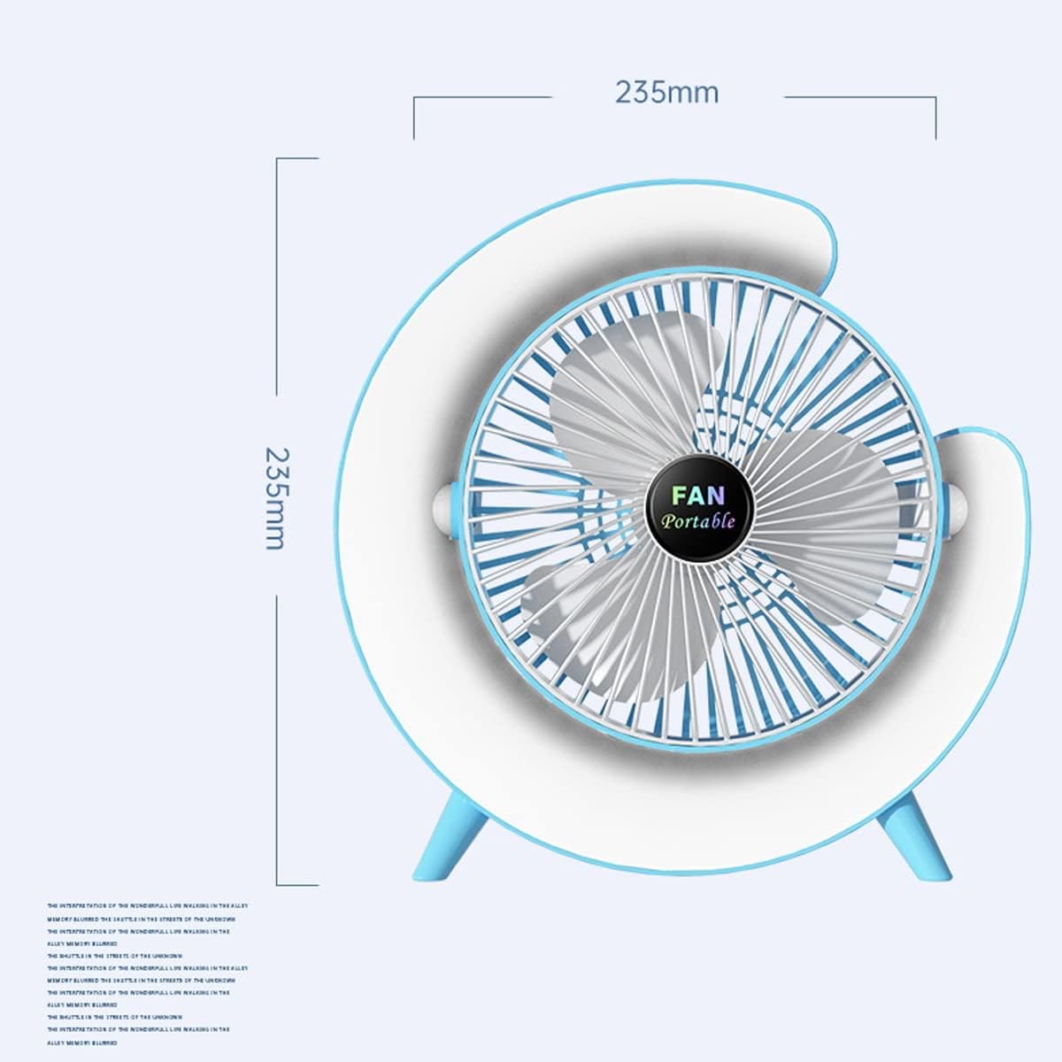 Premium Quality Portable Desktop Table Fan with Lamp - NARA SPACE