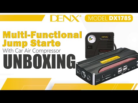 Multi-Functional Jump Starter with Air Compressor – 1 Year Warranty