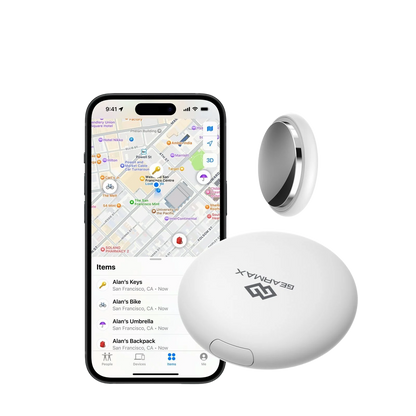 GEARMAX iTag: совместимый с Apple Find My Bluetooth GPS-трекер для ключей, кошельков и домашних животных