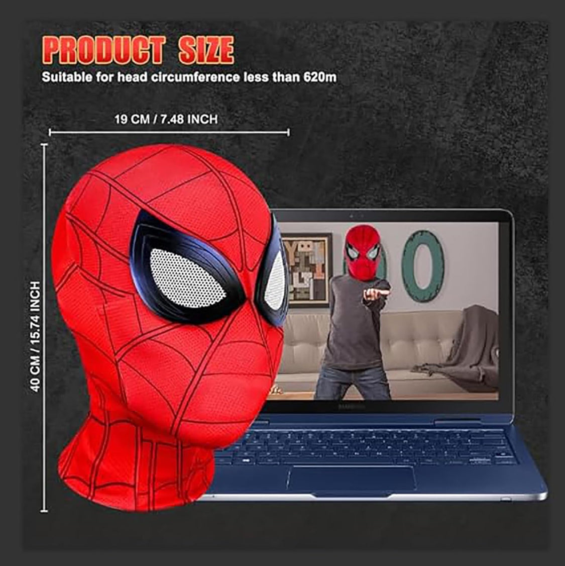 SpiderMan Mask With Remote Control