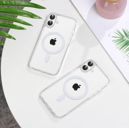 GEARMAX Magnetic iPhone 16 Case – Clear, Shockproof, MagSafe Compatible