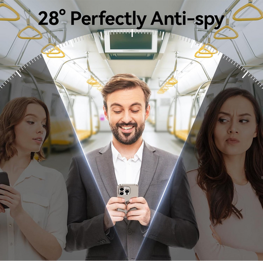 GEARMAX iPhone 16 Pro Privacy Screen Protector – 9H Anti-Spy Tempered Glass - NARA SPACE