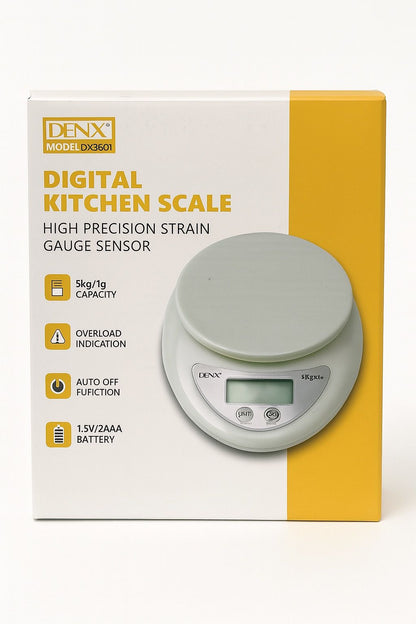 DENX Digital Kitchen Scale | 1 Year Warranty