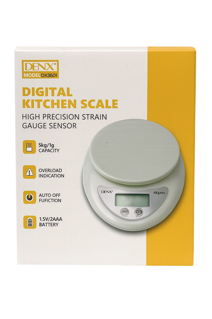 DENX Digital Kitchen Scale | 1 Year Warranty