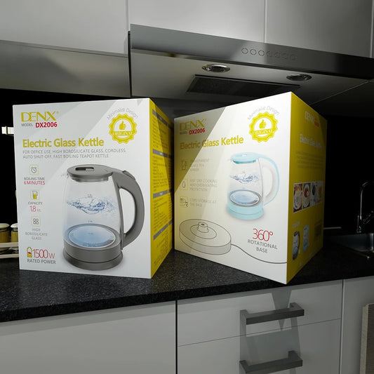 Premium Electric Glass Kettle with 1-Year Warranty - Fast Boil & Durable Design - NARA SPACE