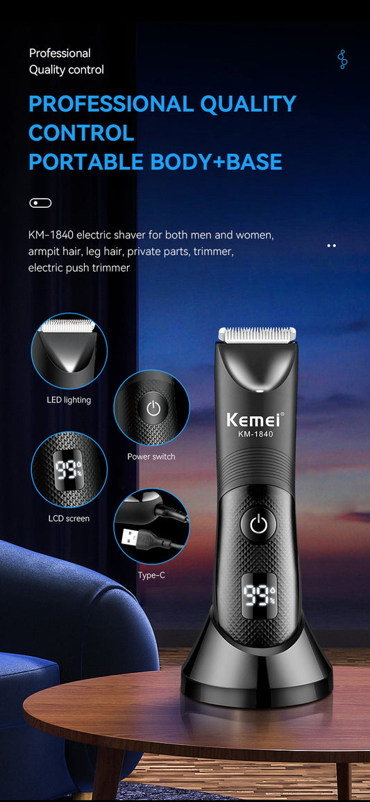 Professional Rechargeable Hair Clipper with LCD Display – 90 Min Runtime - NARA SPACE