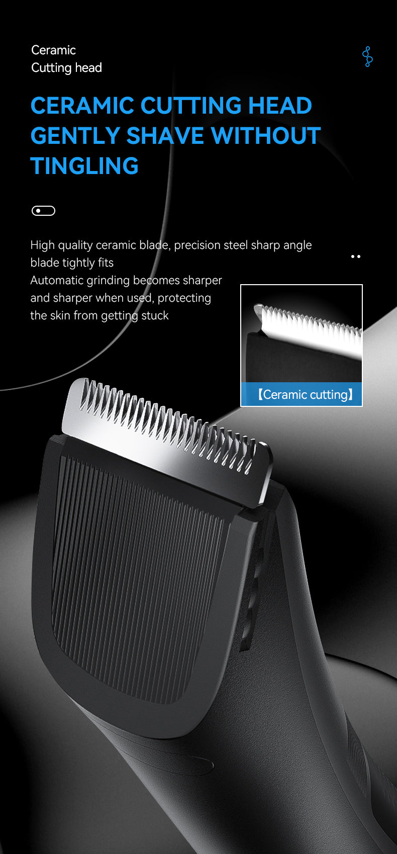 Rechargeable Hair Clipper | LCD Display | 90 Minute Run Time