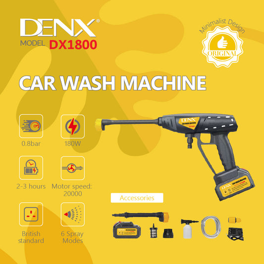 Portable High-Pressure Washer | 180W | 21V Battery-Powered Lasts 3 Hours | 1 Year Warranty - NARA SPACE