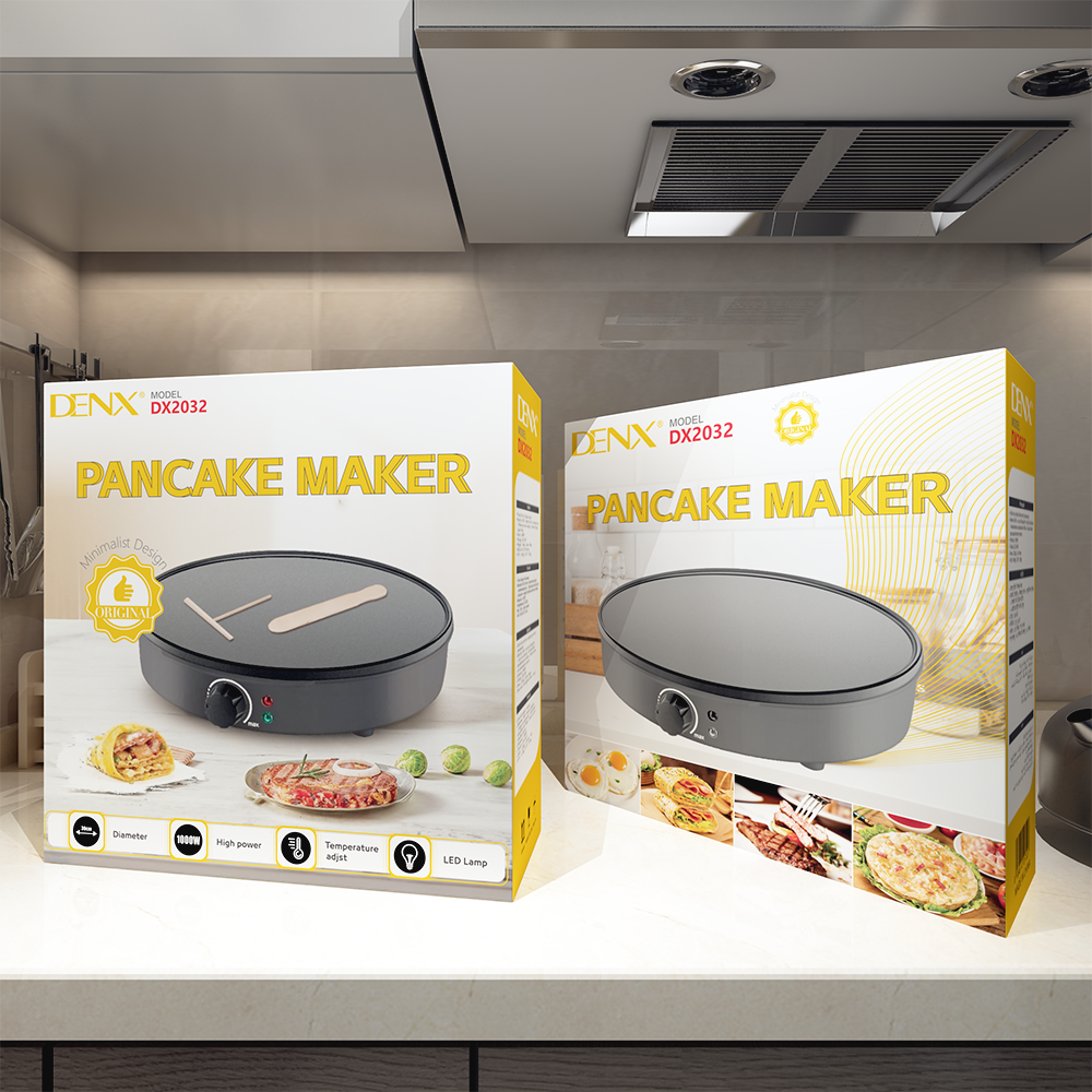 Pancake Maker 1000W - 30cm Non-Stick | 1 Year Warranty